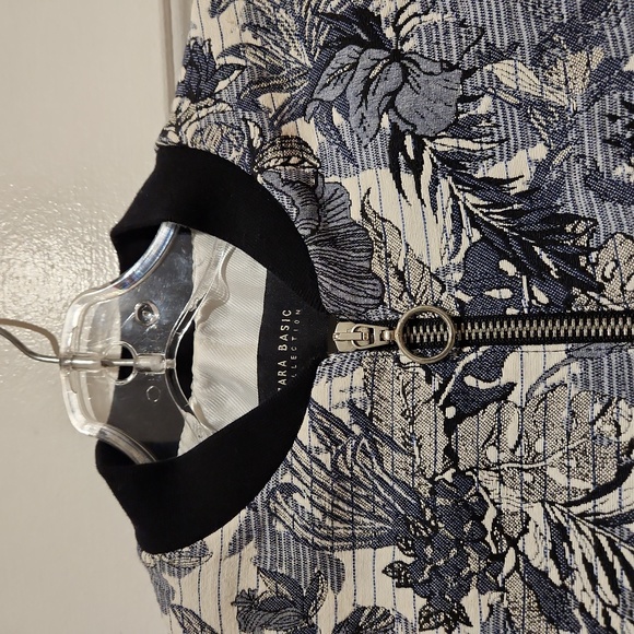Zara floral bomber jacquard jacket - Picture 7 of 11